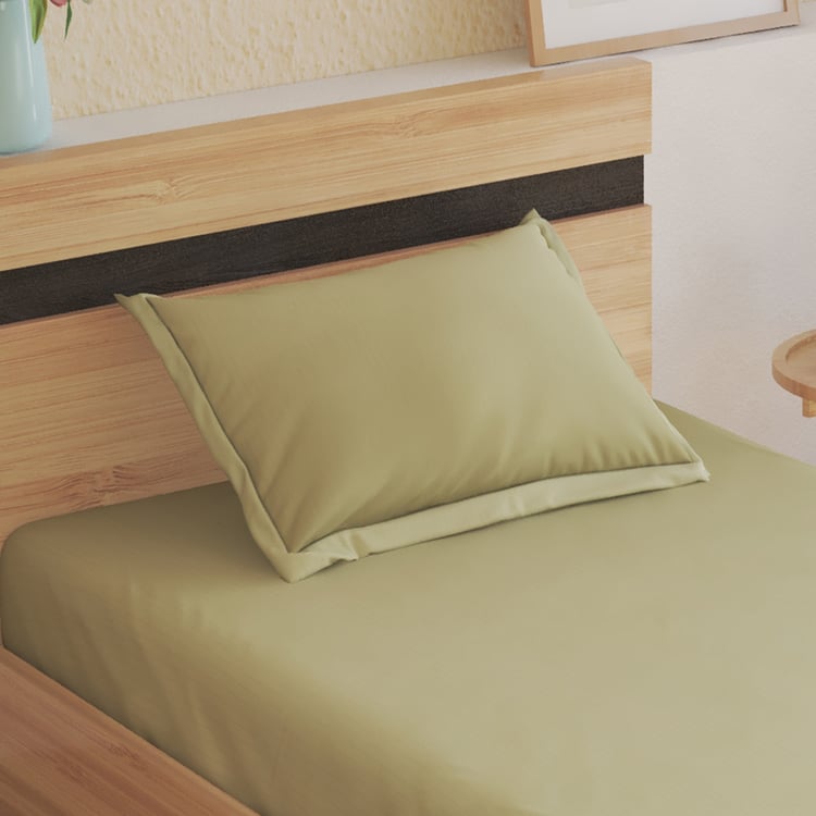 Campbell Sateen Cotton 210TC Striped 2Pcs Single Bedsheet Set