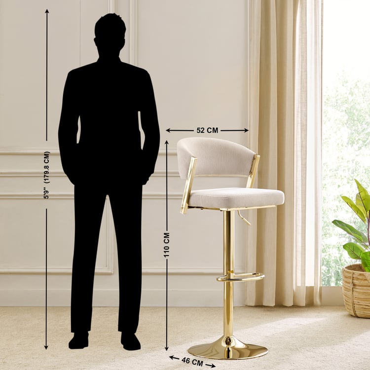 Modern Radiance NXT Swivel Bar Chair - Beige