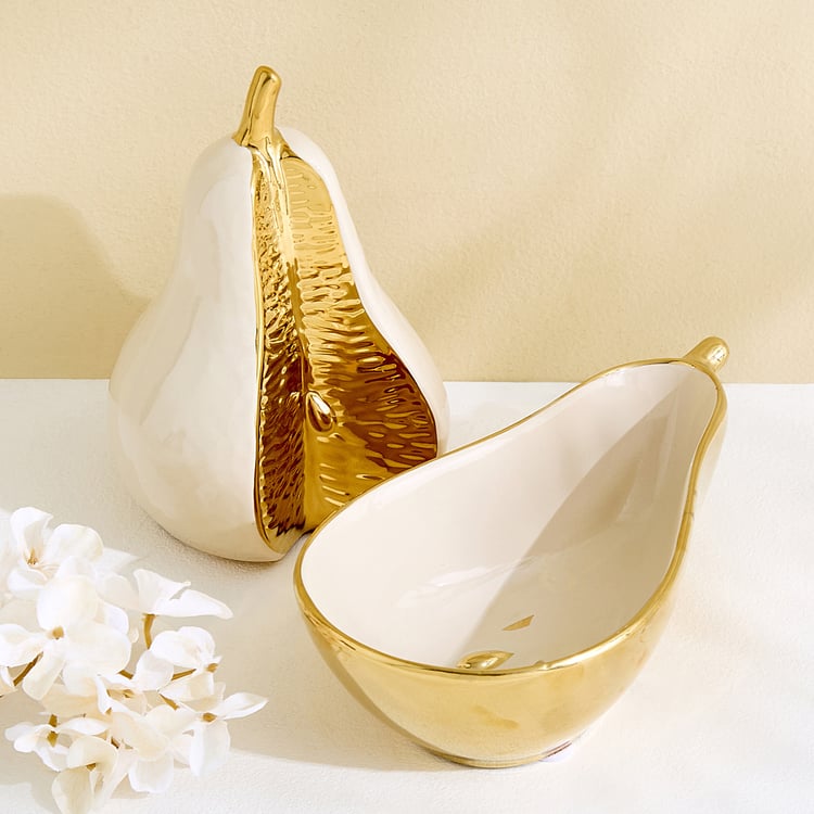 Grantley Opt Vellura Ceramic Pear Decorative Bowl