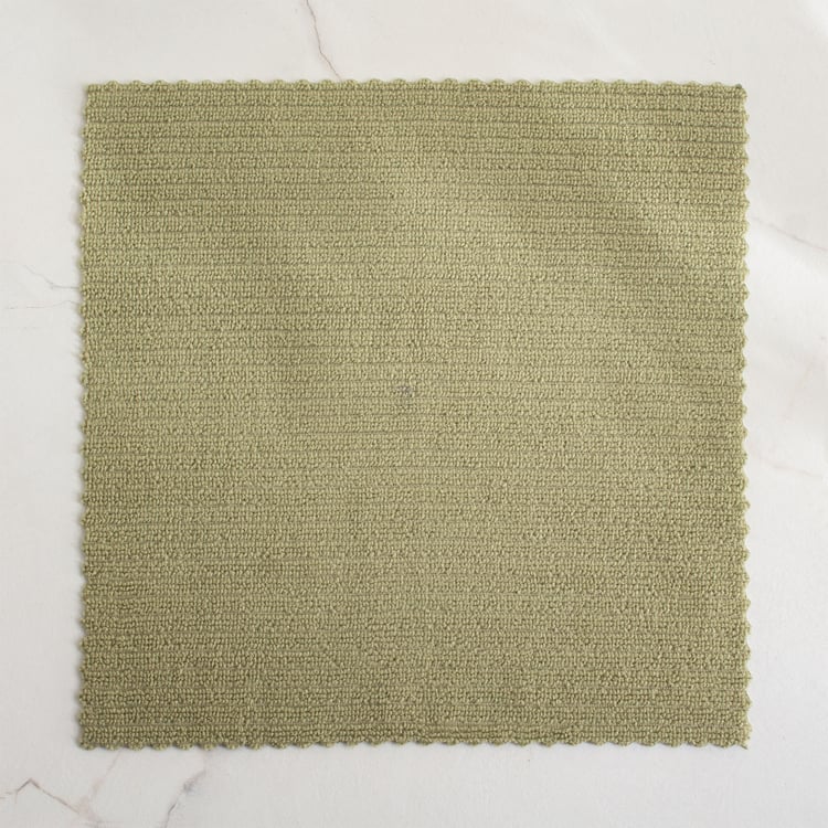 Fervid Botanica Set of 10 Microfibre Cleaning Cloth - Green and Brown