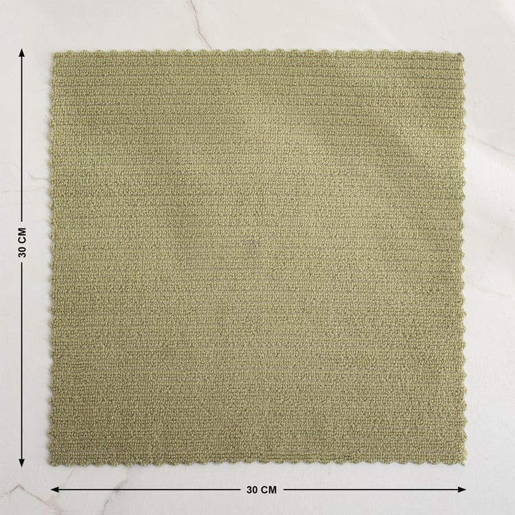 Fervid Botanica Set of 10 Microfibre Cleaning Cloth - Green and Brown