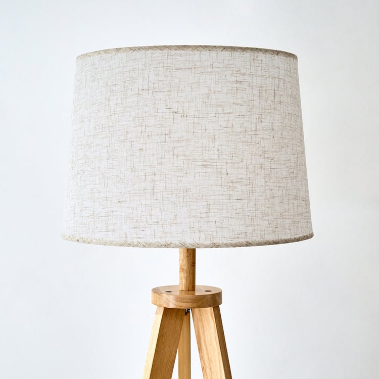 Melody Div Wooden Floor Lamp with Shelf