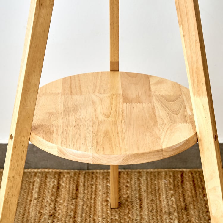 Melody Div Wooden Floor Lamp with Shelf