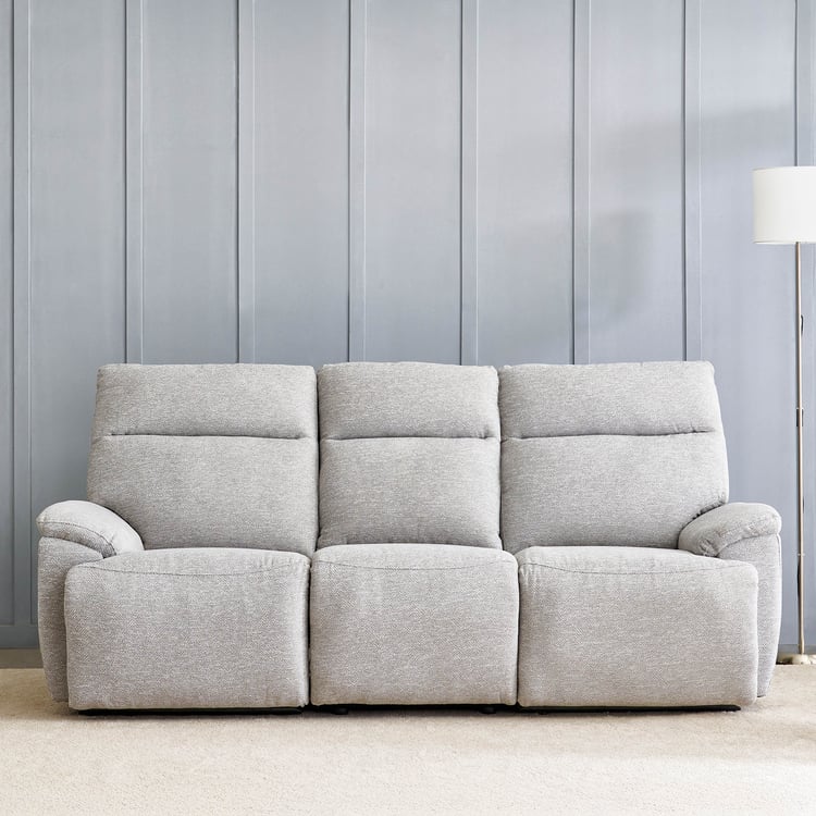 Highlander Fabric 3-Seater Electric Recliner - Grey