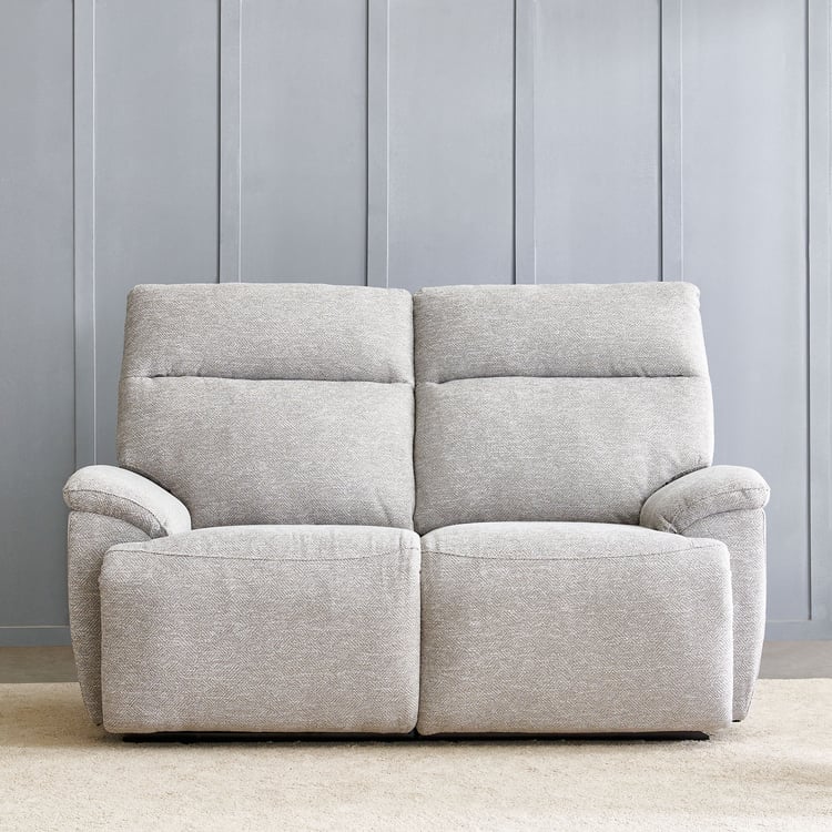 Highlander Fabric 2-Seater Electric Recliner - Grey