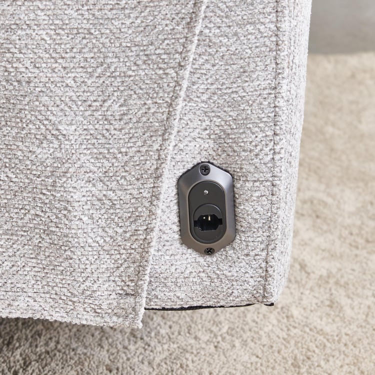 Highlander Fabric 2-Seater Electric Recliner - Grey