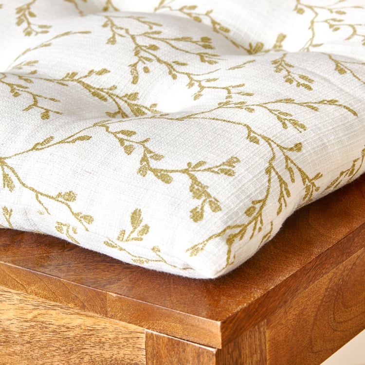 Poise Fern Printed Chair Pad - 40x40cm