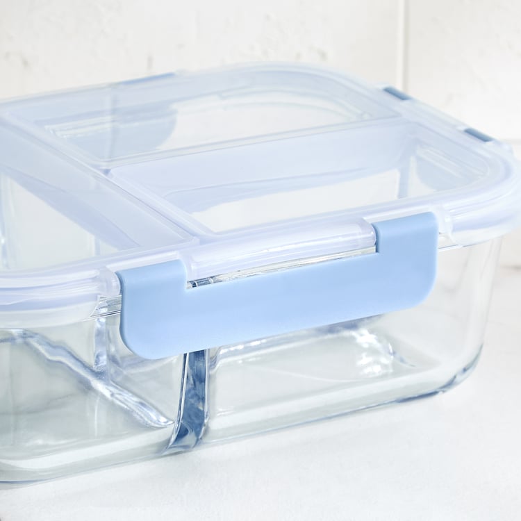 Korobka Meadow Borosilicate Glass 3 Partition Lunch Box - 930ml