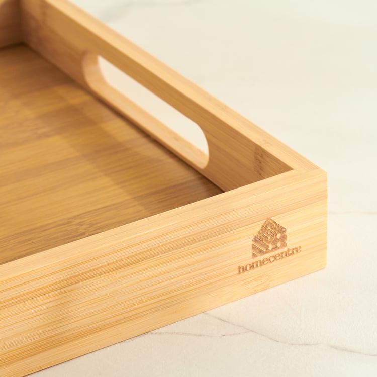 Mendo Edulis Beautiful Home Elias Bamboo Serving Tray - 36x23x4cm