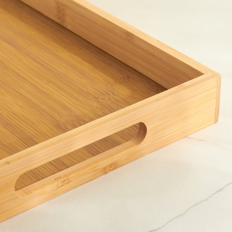 Mendo Edulis Beautiful Home Elias Bamboo Serving Tray - 36x23x4cm
