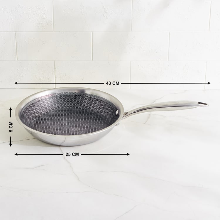 Terra Tales Lavin Triply Stainless Steel Non-Stick Frying Pan - 25cm