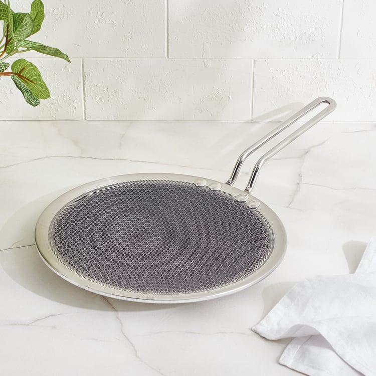 Terra Tales Lavin Triply Stainless Steel Non Stick Concave Tawa - 25cm