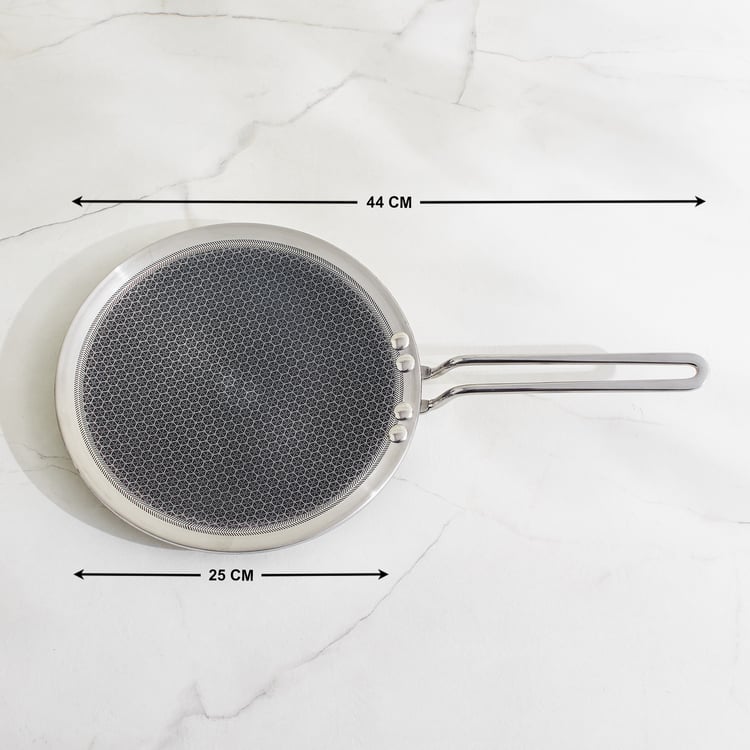 Terra Tales Lavin Triply Stainless Steel Non Stick Concave Tawa - 25cm