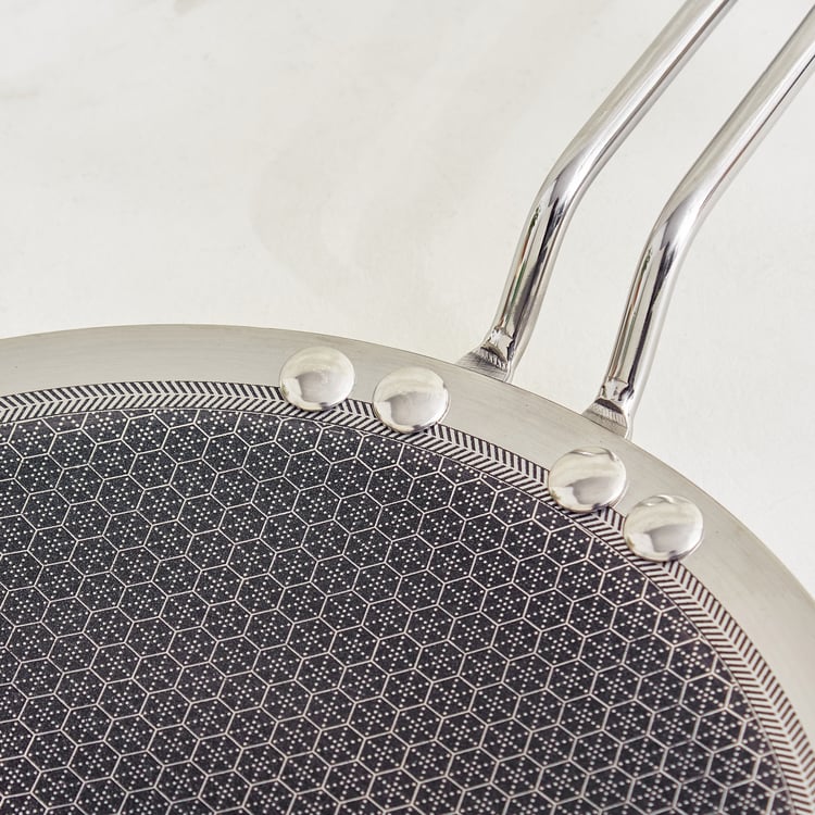 Terra Tales Lavin Triply Stainless Steel Non Stick Concave Tawa - 25cm