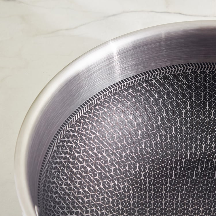 Terra Tales Lavin Triply Stainless Steel Non-Stick Kadhai with Lid - 2.5L