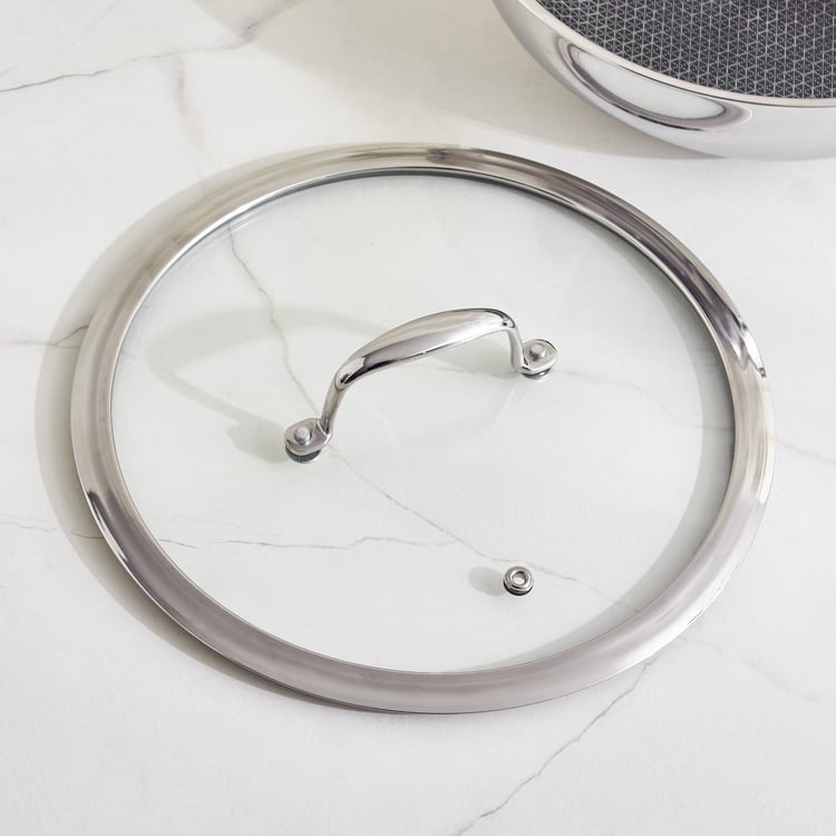 Terra Tales Lavin Triply Stainless Steel Non-Stick Kadhai with Lid - 2.5L