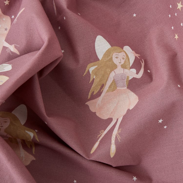 Slate Kids Fairies Cotton 150TC Printed 2Pcs Single Bedsheet Set