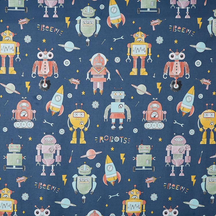 Slate Kids Baseball Cotton 150TC Printed 3Pcs Queen Bedsheet Set