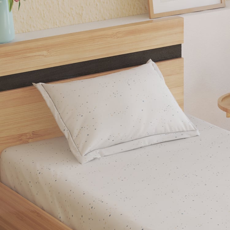 Slate Kids Stars Cotton 150TC Printed 2Pcs Single Bedsheet Set