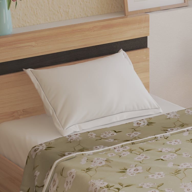 Belmont Marcos Sage Cotton Floral Print Single Dohar