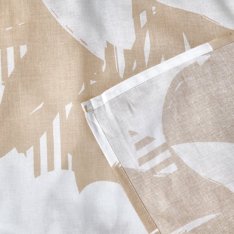 Ezra Bloom Cotton 144TC Printed 3Pcs Queen Bedsheet Set