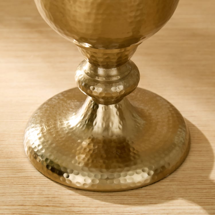 Heritage Renew Luca Metal Hammered Vase - Small