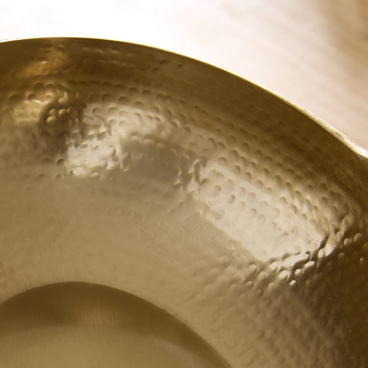 Heritage Renew Luca Metal Hammered Decorative Bowl with Handles