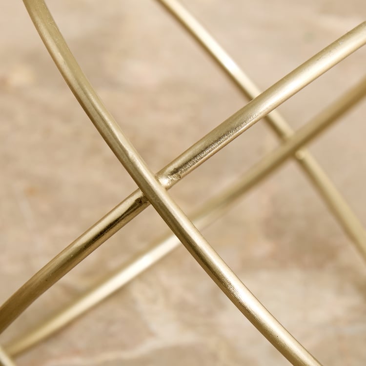 Ember Lumiere Metal Sphere Rings Table Accent
