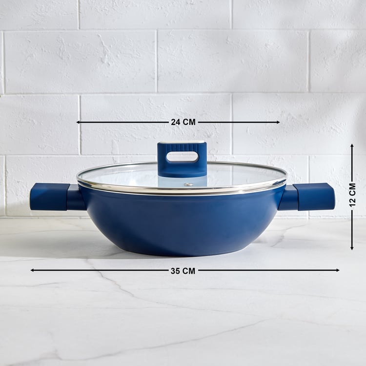 Regal Luxe Armada Aluminium Non-Stick Kadhai With Lid - 2.5L