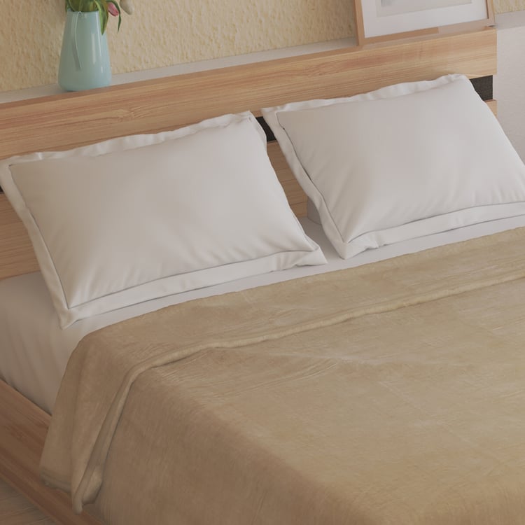 Natural Tranq Florent Sherpa Double Blanket