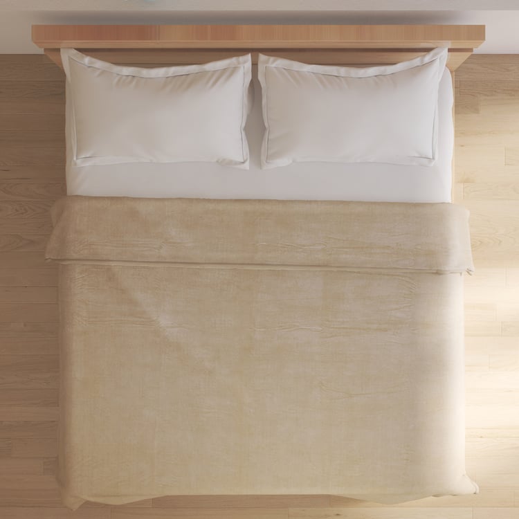 Natural Tranq Florent Sherpa Double Blanket