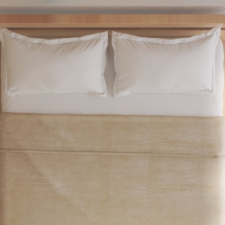 Natural Tranq Florent Sherpa Double Blanket
