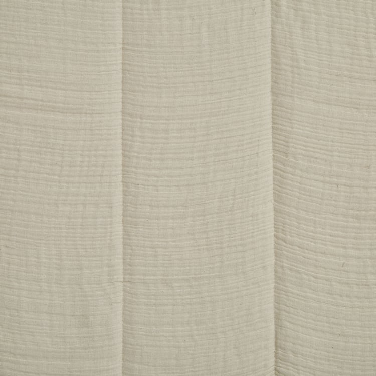 Natural Tranq Ondora Cotton Reversible Double Bed Cover