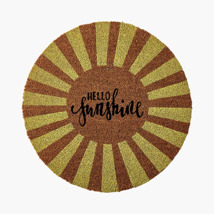 Stencila Coir Hello Sunshine Doormat - 60x60cm