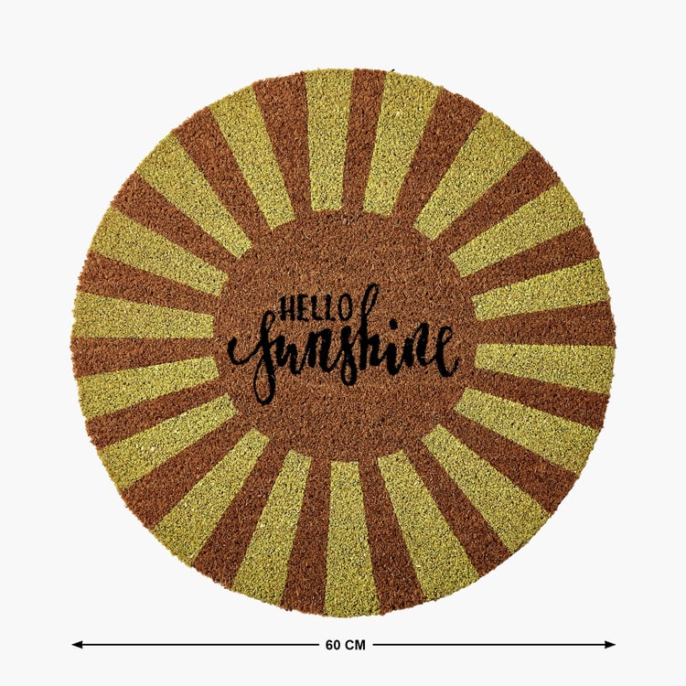 Stencila Coir Hello Sunshine Doormat - 60x60cm