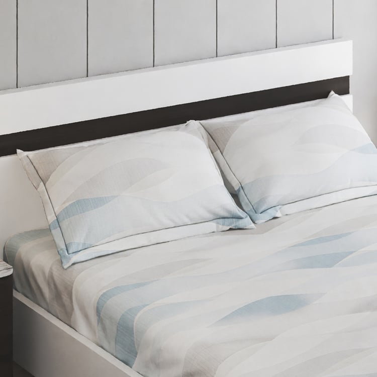 Iced Palace Hedingham Cotton 180TC Printed 3Pcs Super King Bedsheet Set