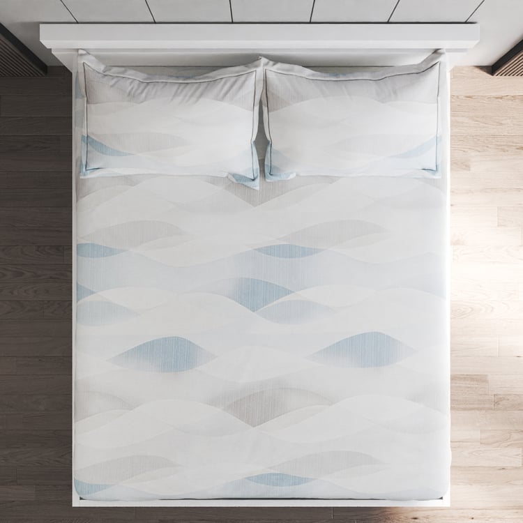 Iced Palace Hedingham Cotton 180TC Printed 3Pcs Super King Bedsheet Set