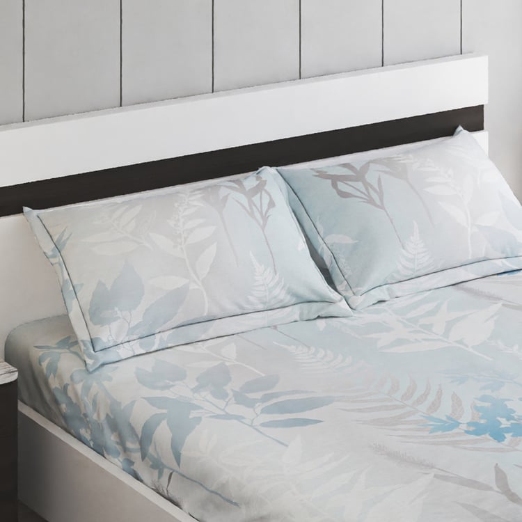 Iced Palace Tulurn Cotton 180TC Printed 3pcs Super King Bedsheet Set