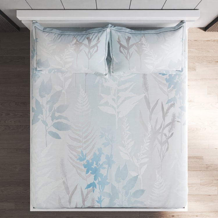 Iced Palace Tulurn Cotton 180TC Printed 3pcs Super King Bedsheet Set