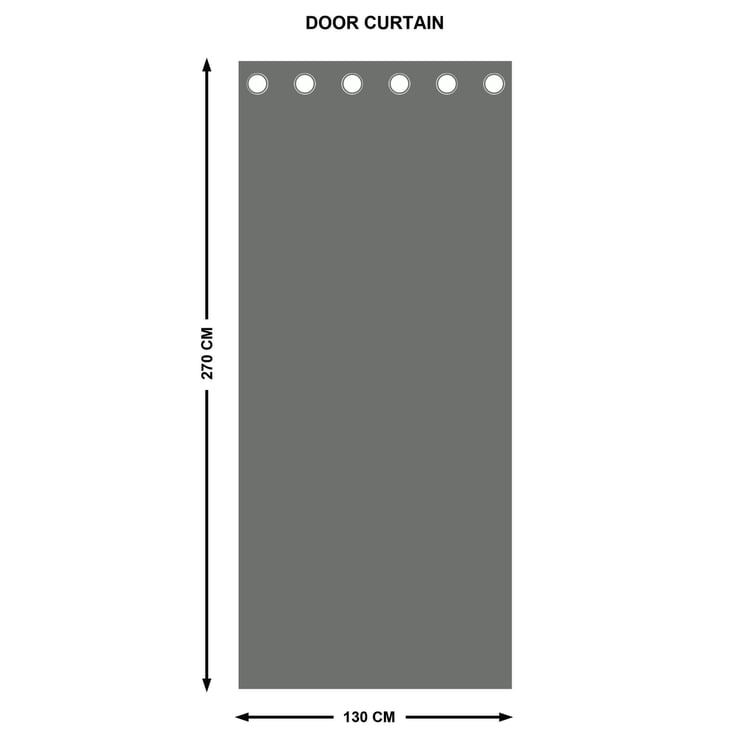 Southwalk Set of 2 Jacquard Light Filtering Door Curtains - 9ft