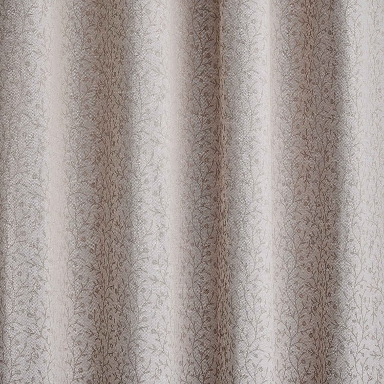 Southwalk Set of 2 Jacquard Light Filtering Door Curtains - 9ft