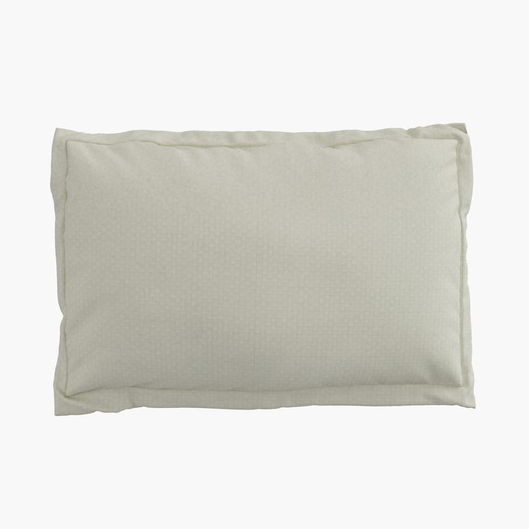 Zepher Jacquard Checkmate Set of 2 Cotton Pillow Covers - 70x45cm