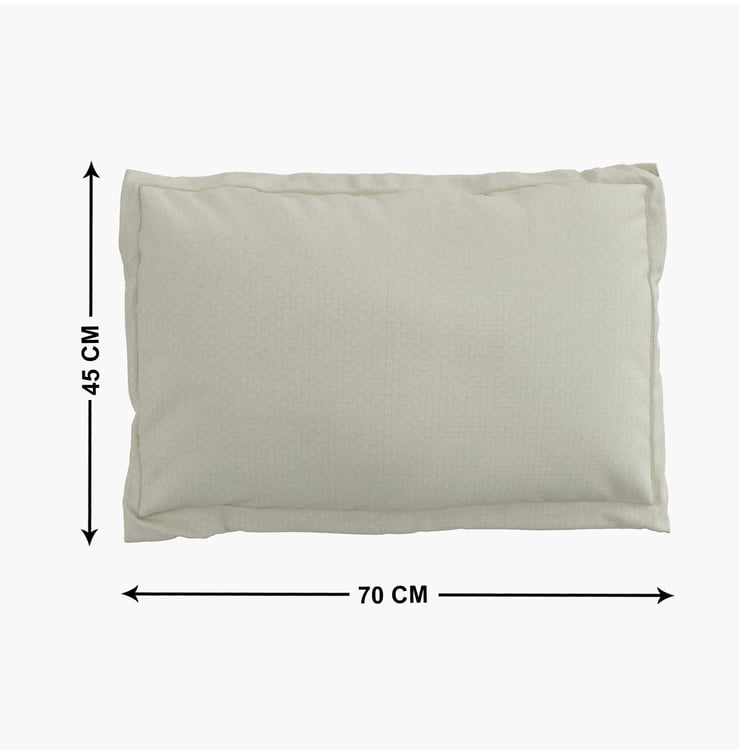 Zepher Jacquard Checkmate Set of 2 Cotton Pillow Covers - 70x45cm