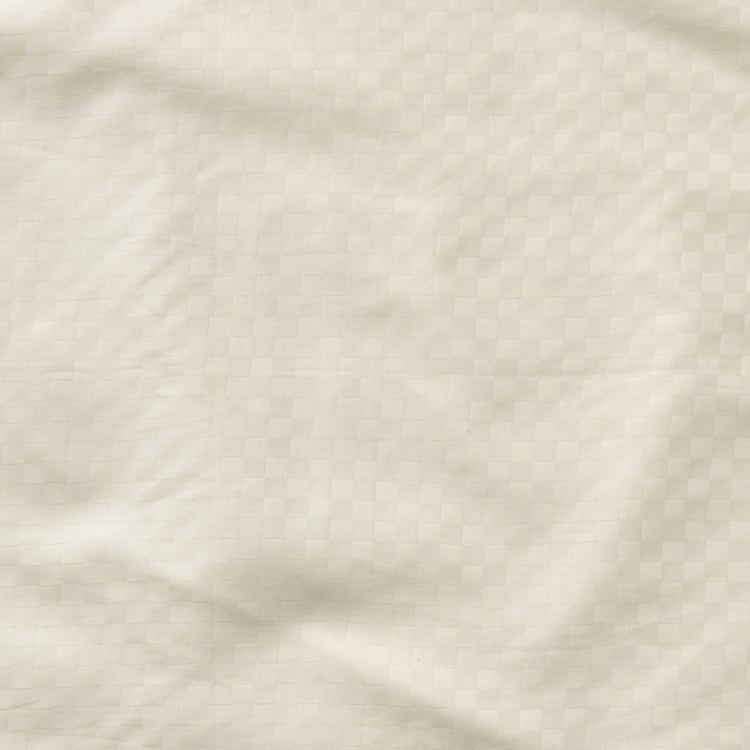 Zepher Jacquard Checkmate Set of 2 Cotton Pillow Covers - 70x45cm