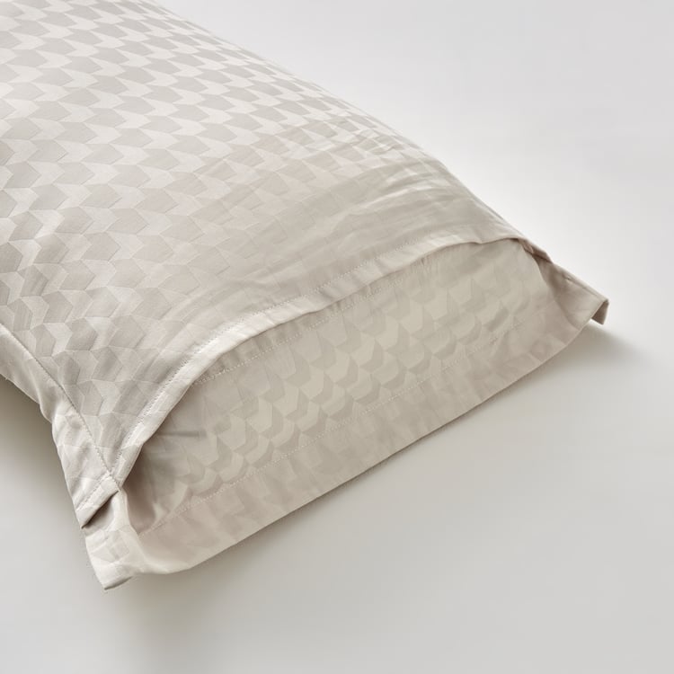 Zepher Prism Set of 2 Cotton Jacquard Pillow Covers - 70x45cm