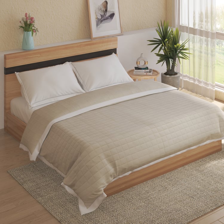 Ecliptic Saga Waffle Cotton Double Quilt