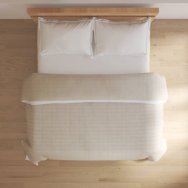 Ecliptic Saga Waffle Cotton Double Quilt