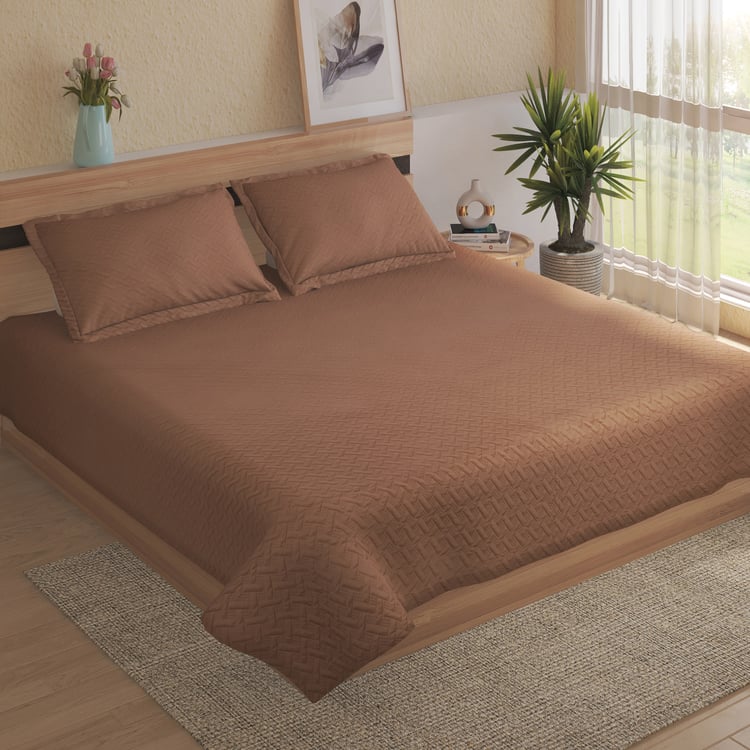 Sundried Sanc Lumea Quilted 3Pcs Double Bed Cover Set
