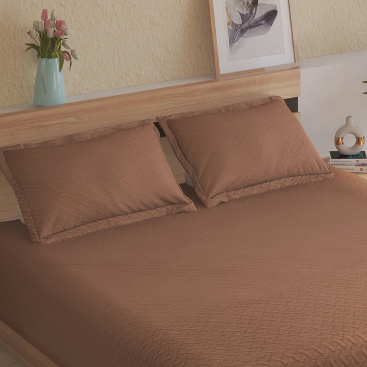 Sundried Sanc Lumea Quilted 3Pcs Double Bed Cover Set