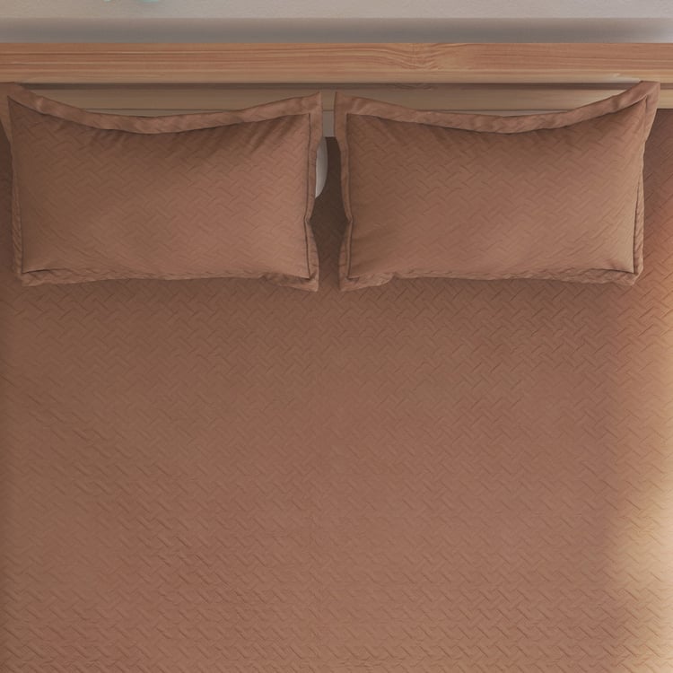 Sundried Sanc Lumea Quilted 3Pcs Double Bed Cover Set